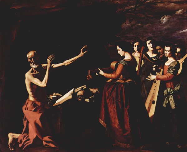 The temptation of St. Jerome by Francisco de Zurbaran